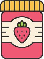 Jam Line Filled Light Icon vector