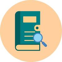 Search Book Vector Icon