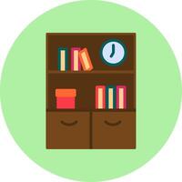 Bookshelf Vector Icon