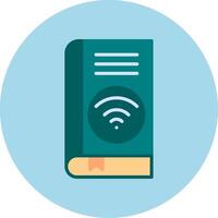 Wifi libro vector icono