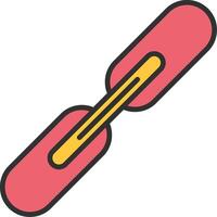 Link Line Filled Light Icon vector