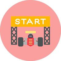 Starting Race  Vector Icon