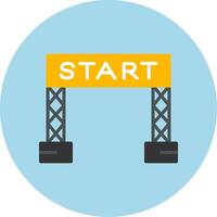 Start Line Vector Icon