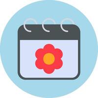 Sakura Date Vector Icon