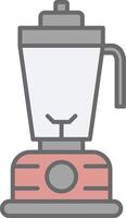 Blender Line Filled Light Icon vector