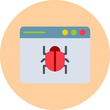 Web Bug Vector Icon