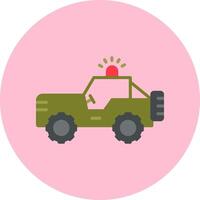 Military Jeep Vector Icon