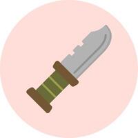 Military Knife Vector Icon