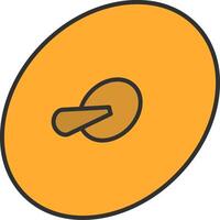 Cymbals Line Filled Light Icon vector