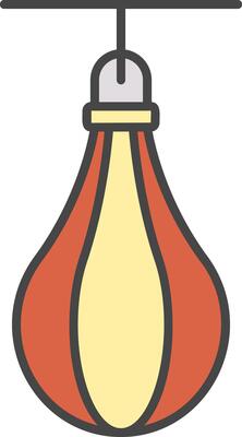 Speed Bag Line Filled Light Icon