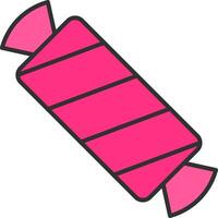 Candy Line Filled Light Icon vector