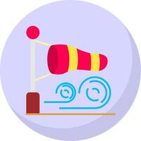 Direction Glyph Flat Bubble Icon vector