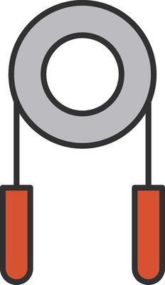 Hand Grip Line Filled Light Icon
