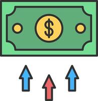 Finance Line Filled Light Icon vector