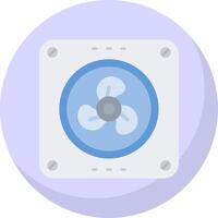 Extractor Glyph Flat Bubble Icon vector