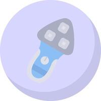 Shaver Glyph Flat Bubble Icon vector