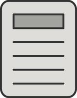 File Line Filled Light Icon vector