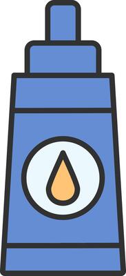 Lubricant Line Filled Light Icon
