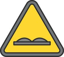 Uneven Line Filled Light Icon vector
