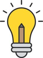 Innovation Line Filled Light Icon vector