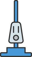 Vacuum Cleaner Line Filled Light Icon vector