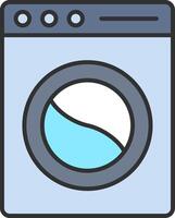 Laundry Line Filled Light Icon vector