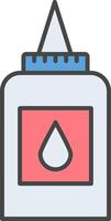 Liquid Glue Line Filled Light Icon vector