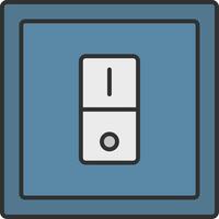 Switcher Line Filled Light Icon vector