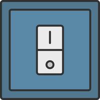 Switcher Line Filled Light Icon vector