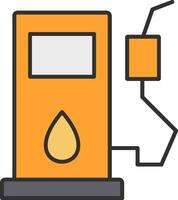 Pump Line Filled Light Icon vector