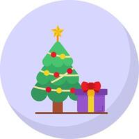 Jingle bell Glyph Flat Bubble Icon vector