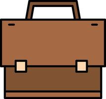 Suitcase Line Filled Light Icon vector