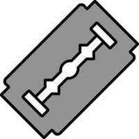 Shaving Blade Line Filled Light Icon vector