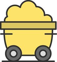 Wagon Line Filled Light Icon vector