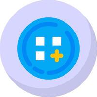 Menu Glyph Flat Bubble Icon vector