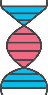 Dna Line Filled Light Icon