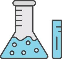 Chemistry Line Filled Light Icon vector