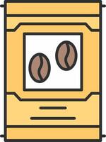 Beans Line Filled Light Icon vector