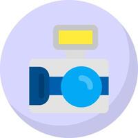 Photo capture Glyph Flat Bubble Icon vector