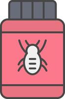 Pesticide Line Filled Light Icon vector