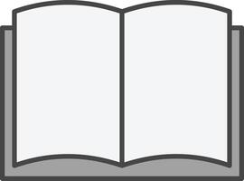Art Book Line Filled Light Icon vector