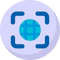 Show grid Glyph Flat Bubble Icon vector