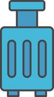 Luggage Line Filled Light Icon vector