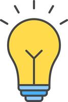 Idea Line Filled Light Icon vector