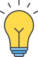 Idea Line Filled Light Icon vector