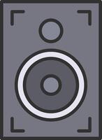 Speaker Line Filled Light Icon vector