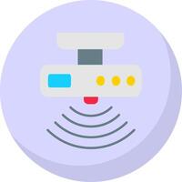 Motion sensor Glyph Flat Bubble Icon vector