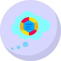 Speech bubbles Glyph Flat Bubble Icon vector