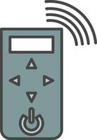 Remote Control Line Filled Light Icon vector