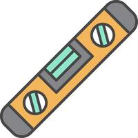 Spirit Level Line Filled Light Icon vector